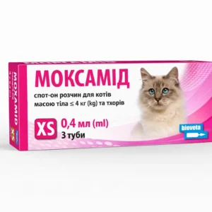 МОКСАМІД спот-он для котів та тхорів від бліх та глистів